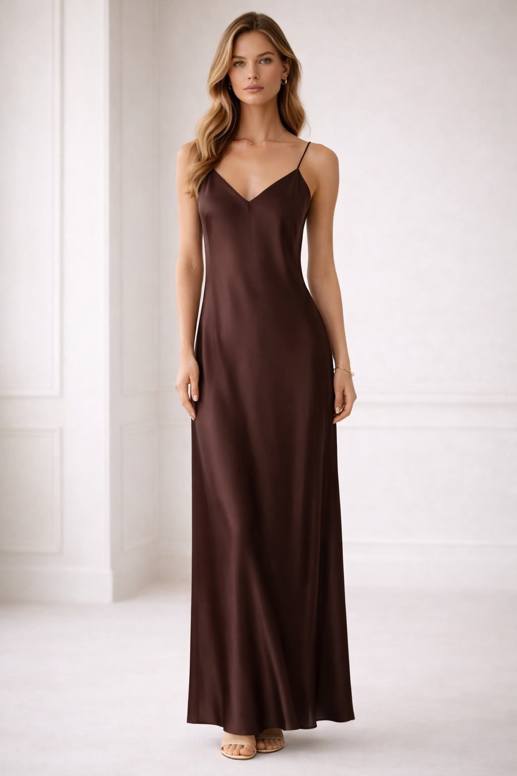 The Satin Slip Maxi Dress