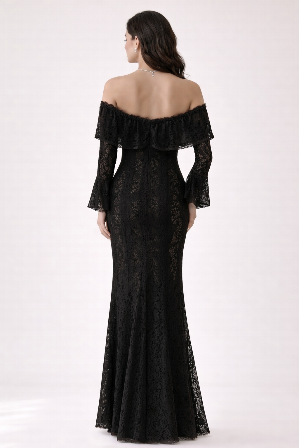 Celestine Lace Off-Shoulder Gown