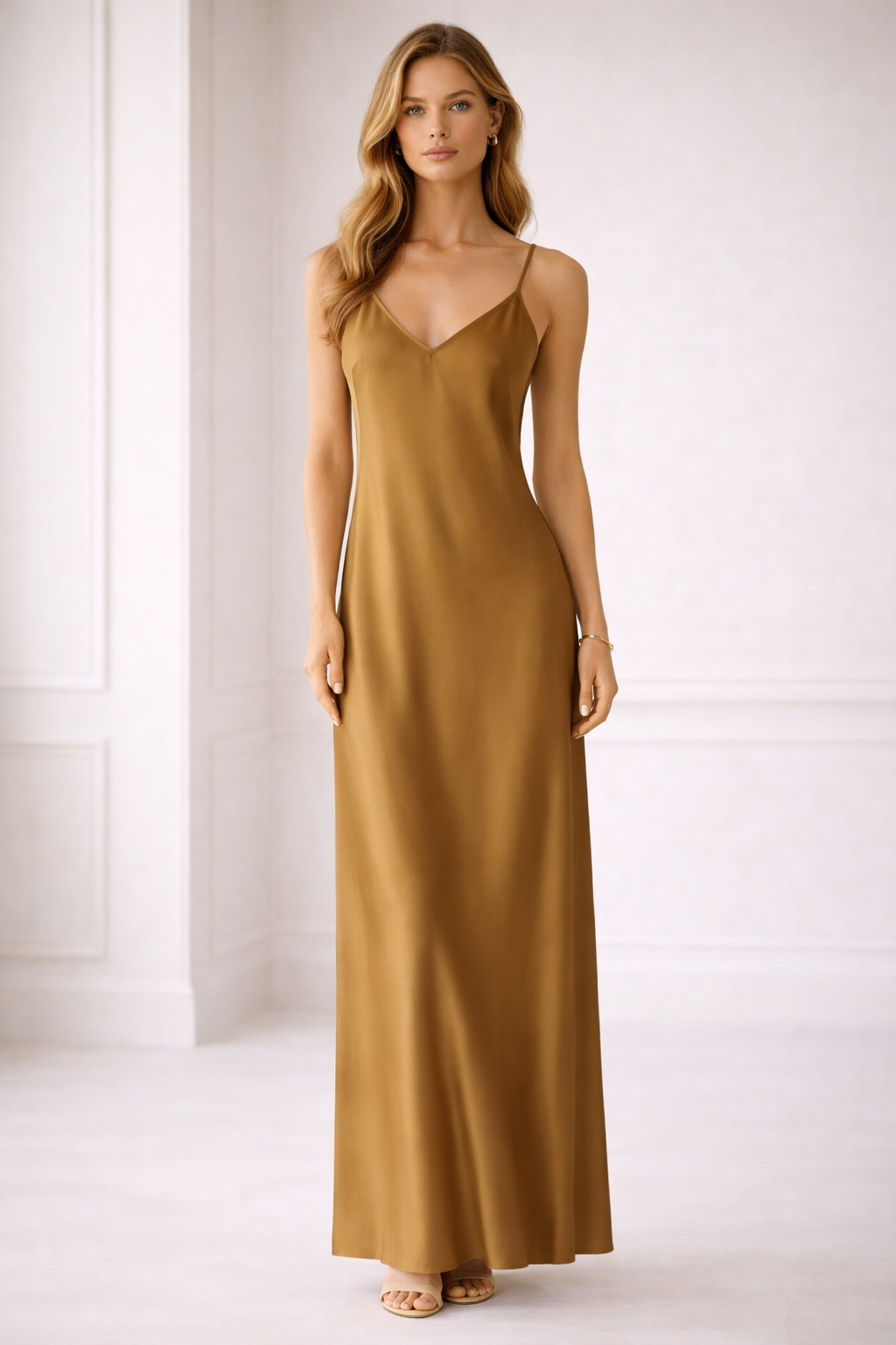The Satin Slip Maxi Dress