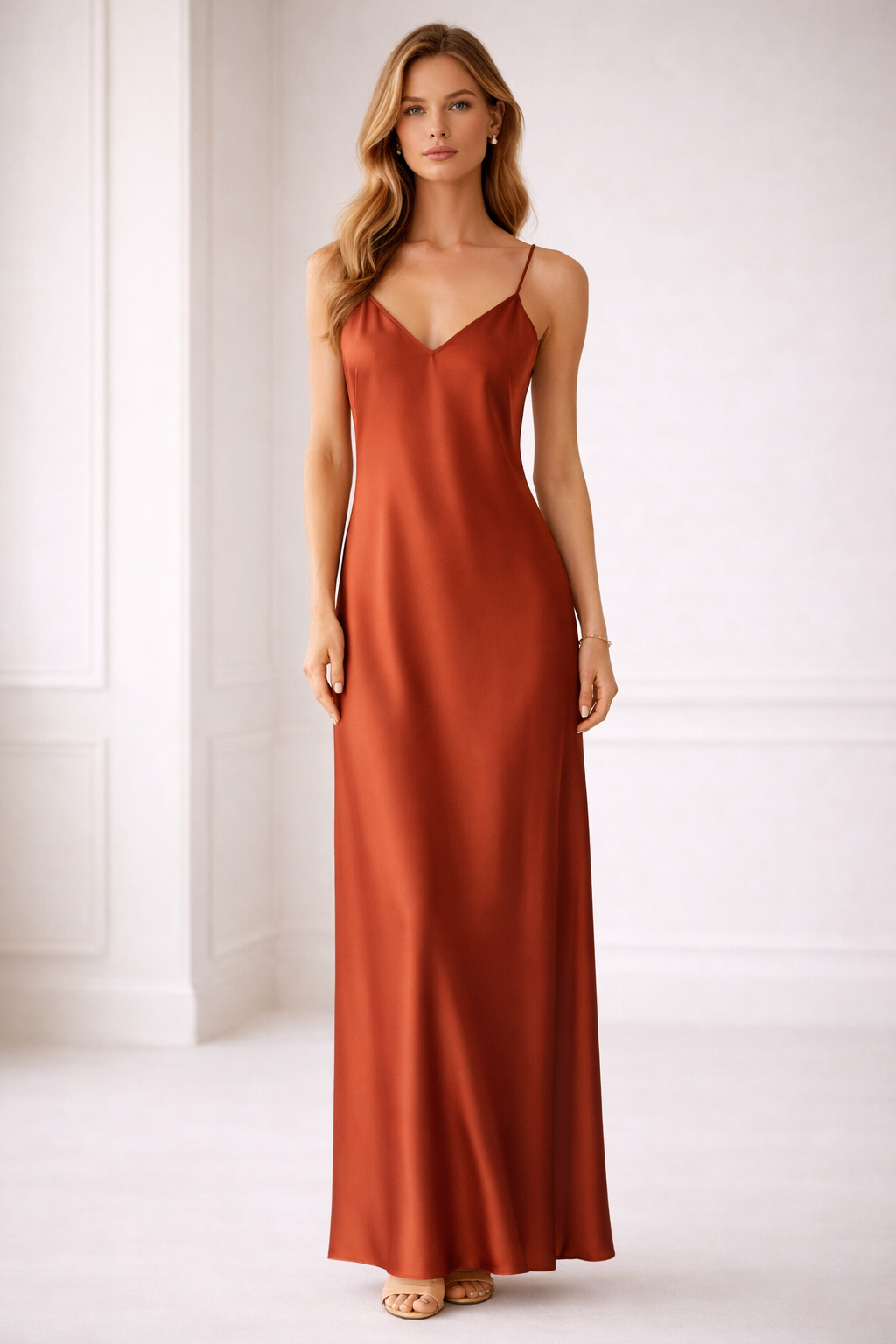 The Satin Slip Maxi Dress