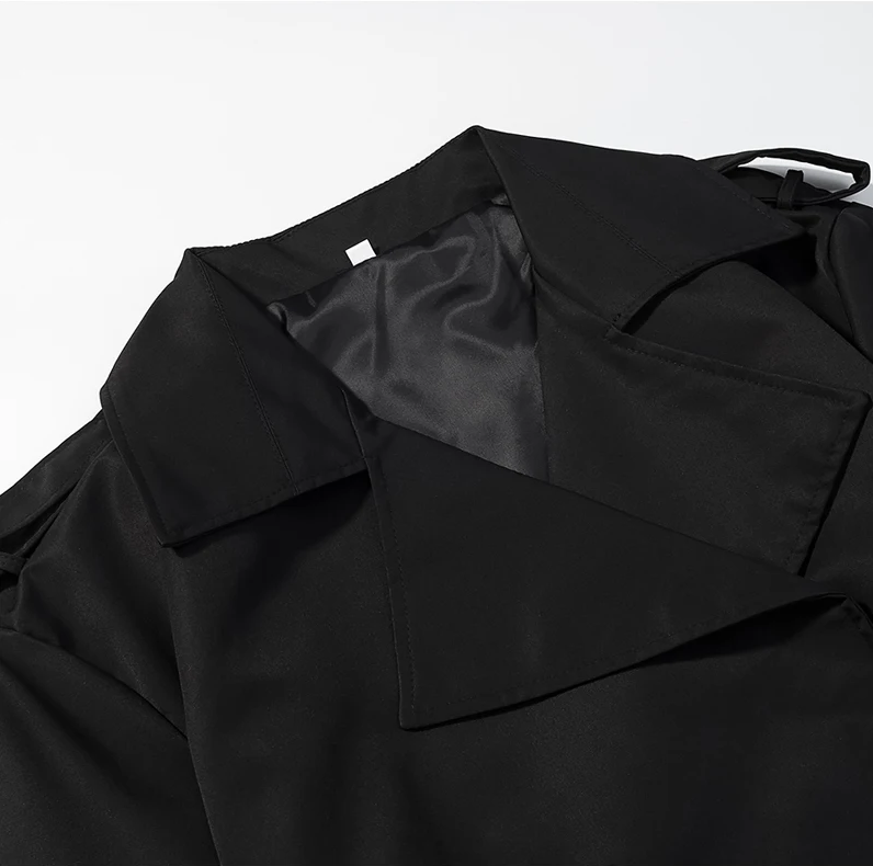 Structured Belted Trench Jacket