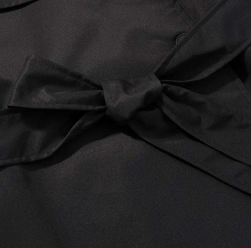 Structured Belted Trench Jacket