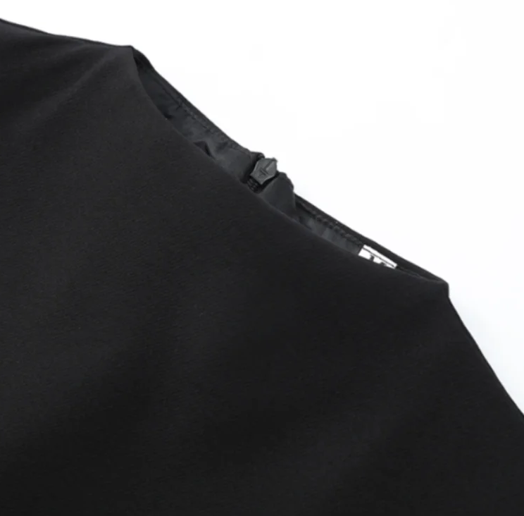 The Noir Contour Cape Top